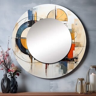 Designart "Colorful Mid Century Abstract Fusion I" Mid-century Living ...
